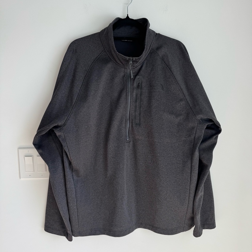 Men’s The‎ North Face 1/2 Zip Up Sweater Long Sleeve Size XL Gray